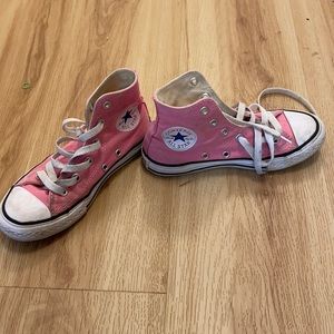 Girls size 13 pink converse shoes